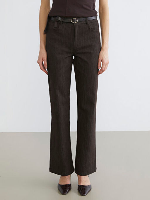 Beli Kemerli ?spanyol Pa?a Kad?n Pantolon