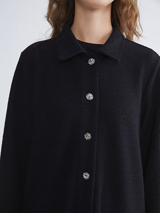 Dokulu Kad?n G?mlek Ceket