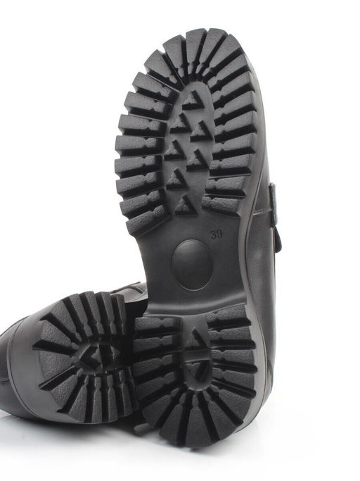 03-S77-48 BLACK Лоферы женские (натуральная кожа)