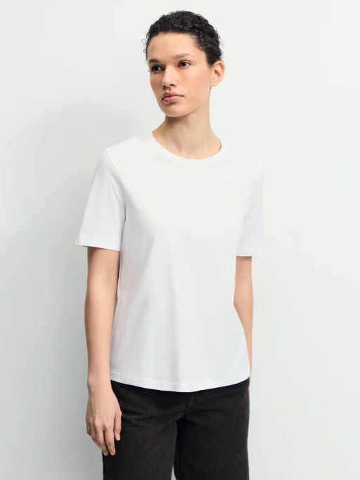 Базовая футболка из хлопка / Zarina  фото 4