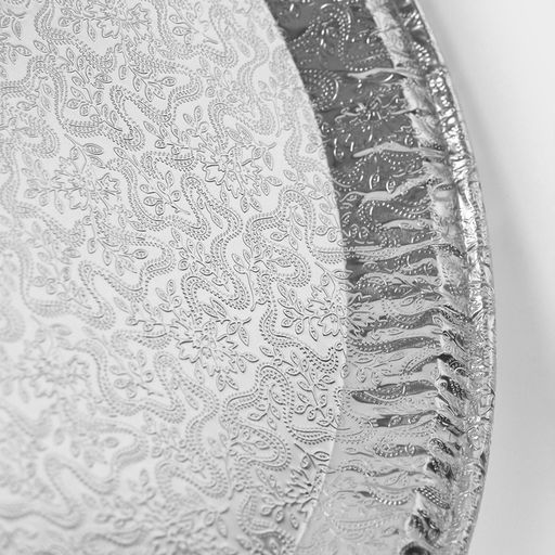 Цена за 10 шт. Поднос сервировочный для выпечки Доляна, алюминиевый, d=31 см, 10 шт/уп, рисунок микс