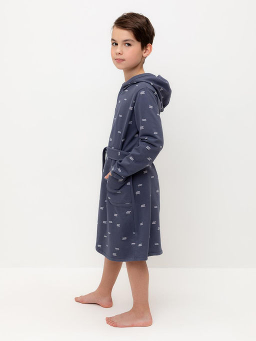 К 5763/стальной,штиль халат дет