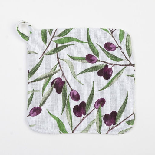 Прихватка Доляна Olives 19х19 см, 100% хлопок, ватин 250 г/м2  фото 2