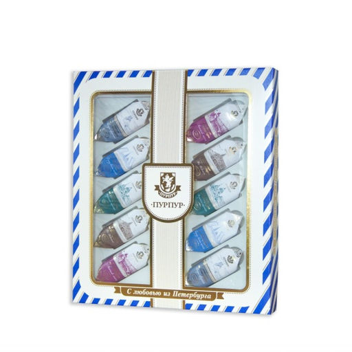 Шоколадные конфеты С любовью из Петербурга (Городская серия) - ПУРПУР фото 2