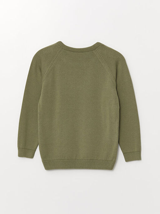 Bisiklet Yaka Uzun Kollu Erkek Bebek Triko Kazak - Waikiki фото 2