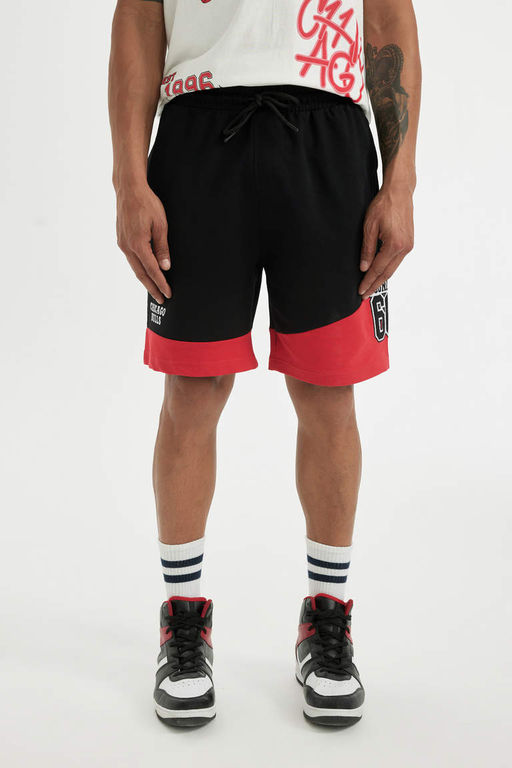 DeFactoFit Шорты прямого кроя стандартного кроя NBA Chicago Bulls  фото 3
