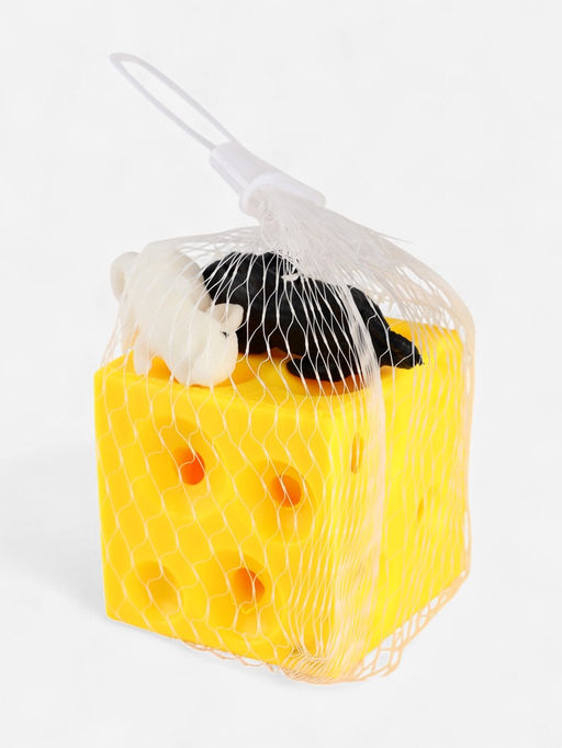 Антистресс игрушка «Сыр», мялка с мышками