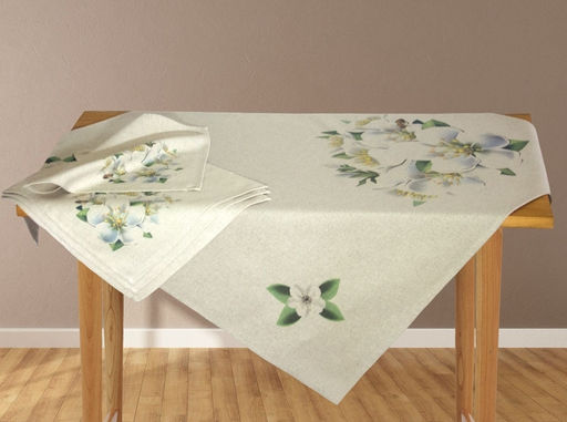 П16-24С188 Комплект столовый 110*110 + 4 салф. 38*38 Гортензия рис. 3 - Текс-дизайн фото 7