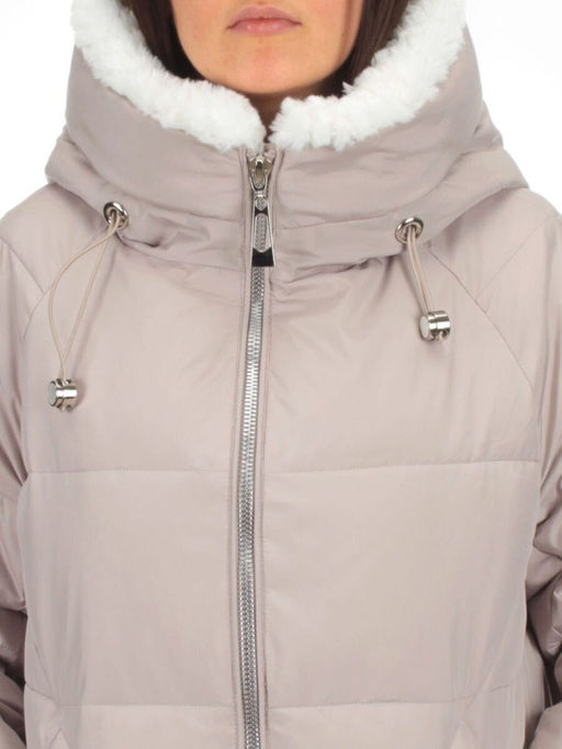 Y23-868 BEIGE Куртка зимняя женская (тинсулейт) - Фабричный китай фото 11
