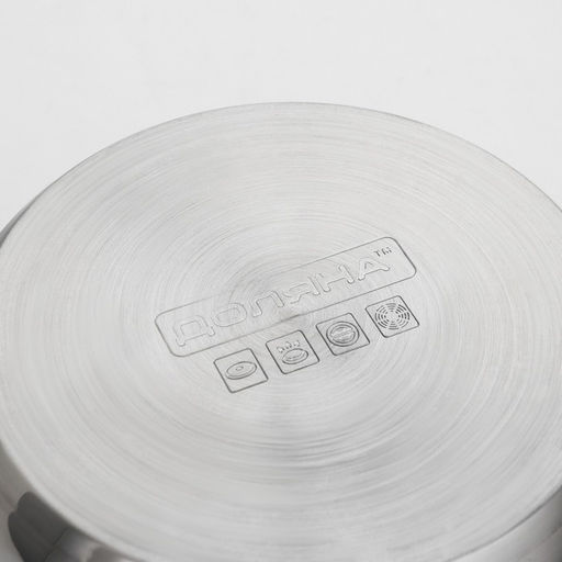 Кастрюля Доляна Роскошь, 3 л, d=20 см, с крышкой, нержавеющая сталь, капсульное дно фото 5