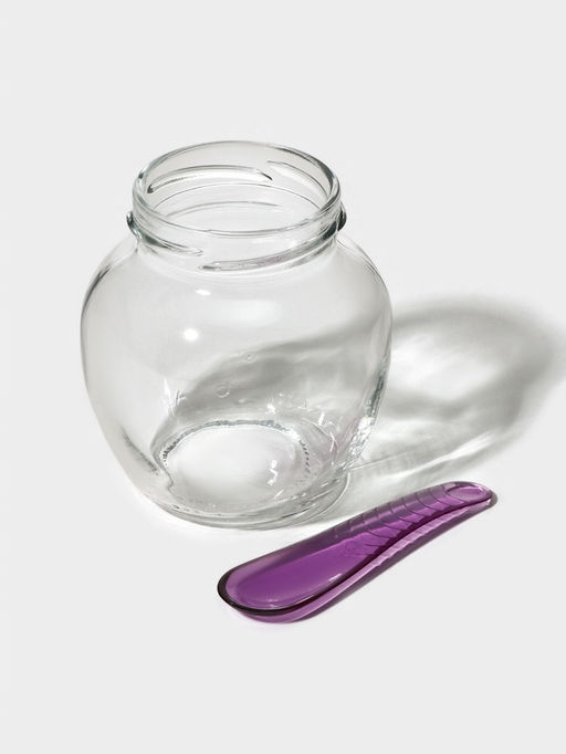 Банка для сыпучих Renga Strawberry, 210 мл, с крышкой и ложкой, стекло