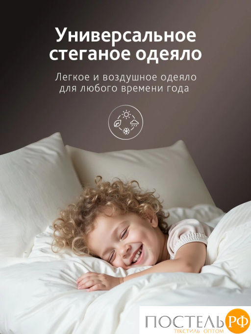 Одеяло CASSIA ШАЛЕ хл-тик/пух утиный, 500 г  фото 2