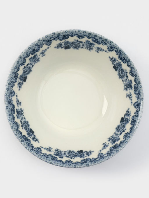 Салатник Добрушский завод «Версаль», 600 мл, фарфор, белая, синяя