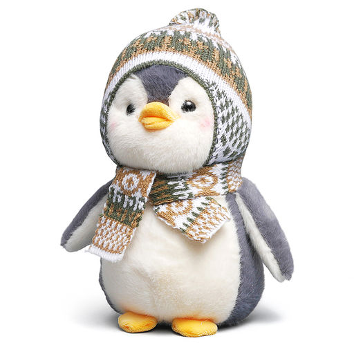 Мягкая игрушка "Пингвин в шапочке" 25 см