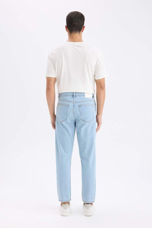 Облегающие джинсовые брюки с высокой талией и узкими потертостями в стиле 90-х годов - Defacto фото 7