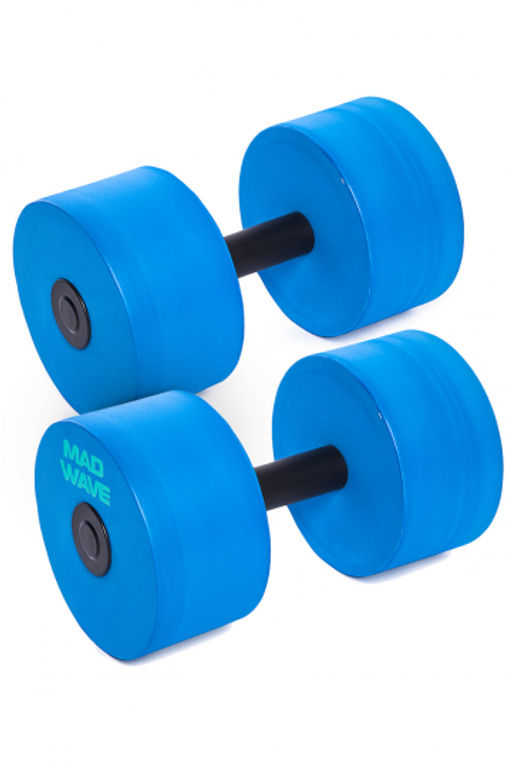 Аквафитнес Dumbbells basic round, pair, Dumbbells round bar float, 1 pcs, Star, Aquacombat - Mad wave фото 2