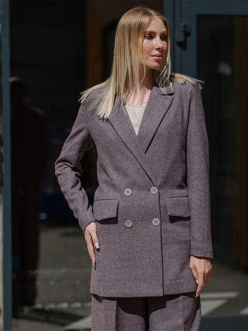 в составе ШЕРСТЬ жакет пиджак - Волтри фото 2