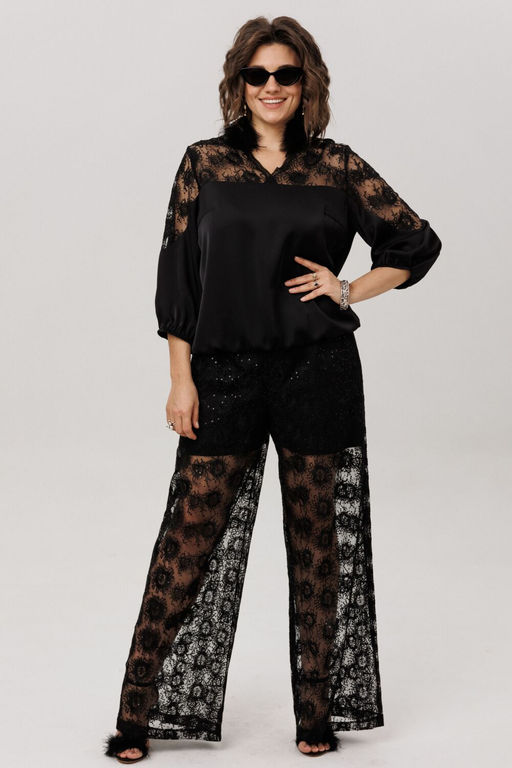 Блуза ANELLI 1790-Р черный бриллиант фото 4