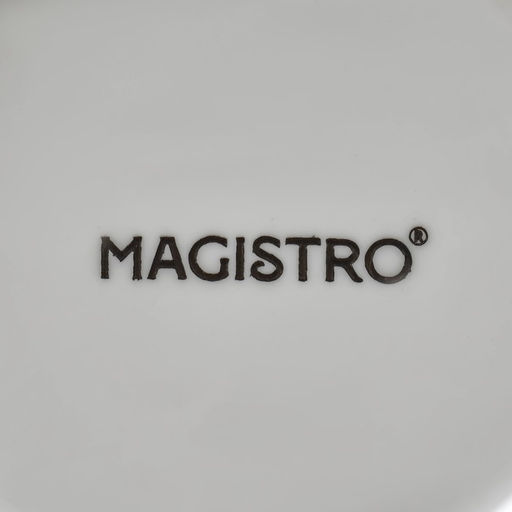Салатник фарфоровый Magistro «Лист Бланш», 550 мл, 20.5×17 см, цвет белый