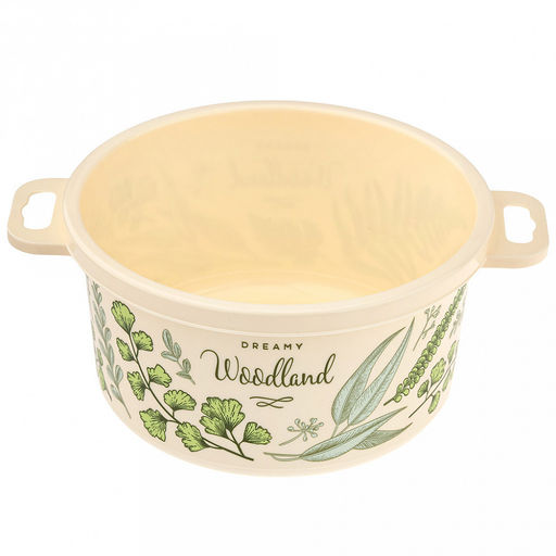 Контейнер для продуктов пластмассовый 2л, д18,8см, h10,7см, бежевый, с декором, подходит для СВЧ и морозильной камеры, Phibo (Россия) - Домашняя мода фото 4