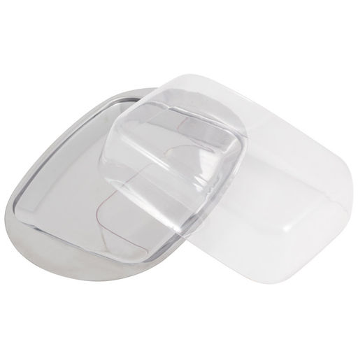 Масленка нерж с пласт крышкой OLIATORE, 18*11*4 см, арт. 003879 /Malony/