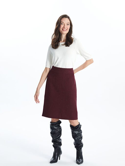 Beli Fermuarl? A Kesim Kad?n Etek