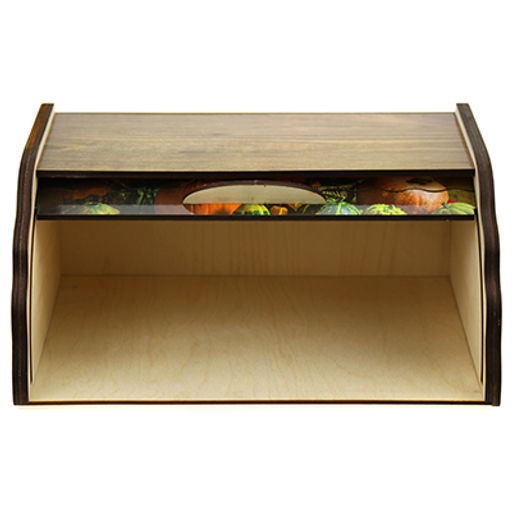 Хлебница деревянная Натюрморт с тыквой 38х28х17см (Россия) - Домашняя мода фото 3