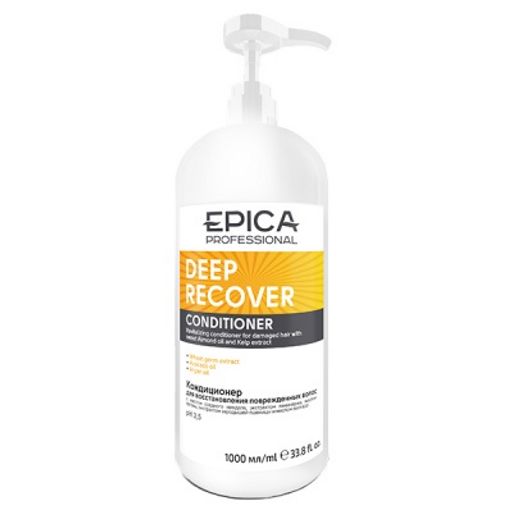 EPICA Deep Recover Кондиционер д/восст. повреж. волос, 1000мл.с масл. слад. миндаля и экстр. ламин - Epica professional фото 2