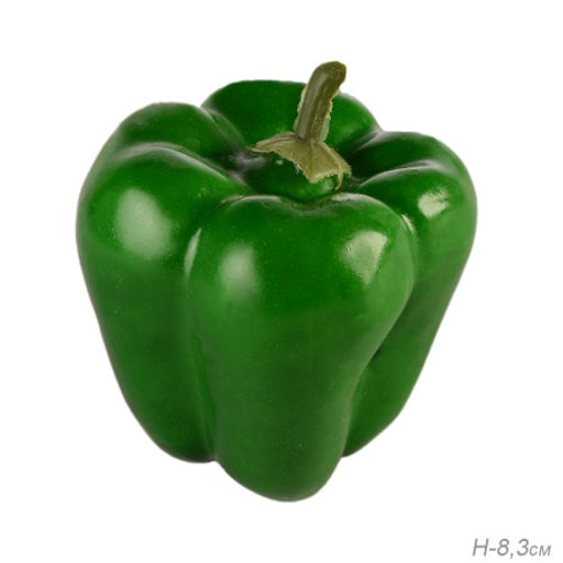 Цена за 1 шт. Муляж Перец зеленый 8,3 см / 33-25 /уп 150/
