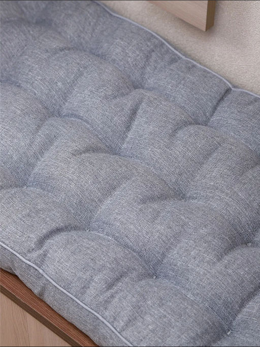 Подушка в прихожую на банкетку и скамейку PPR 80х40, Рогожка "Iris" премиум класса, Bio-Line