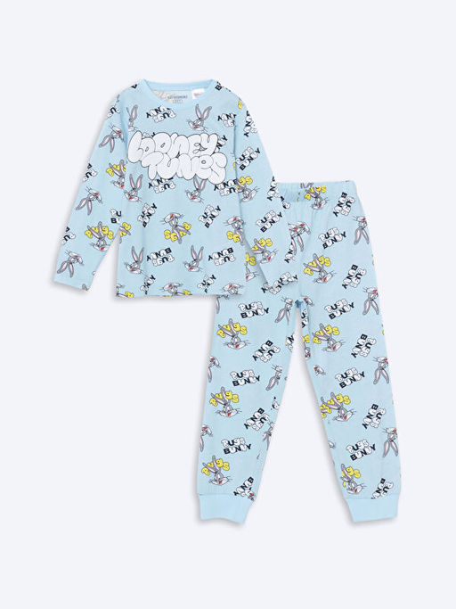 Bugs Bunny Bask?l? Erkek ?ocuk Pijama Tak?m