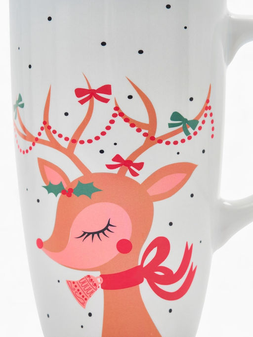 Кружка чайная новогодняя Оленёнок, 530 мл
