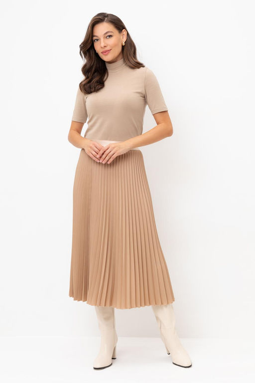 Юбка Very Neat ЕТ 70003 плиссе телесный