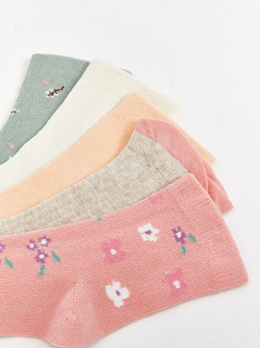 Bask?l? K?z Bebek Soket ?orap 5li - Waikiki фото 3