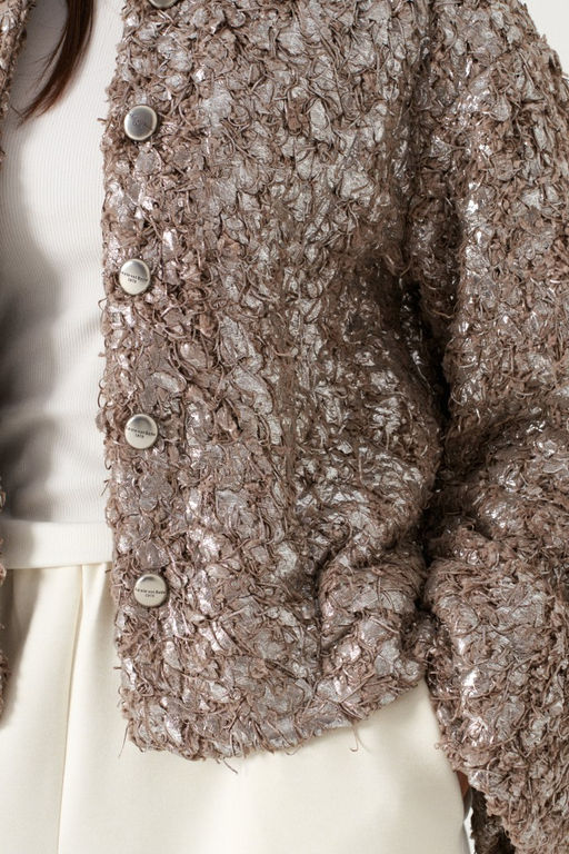 Жакет Annete А5550 из полиэстера тёмно-бежевый  фото 6