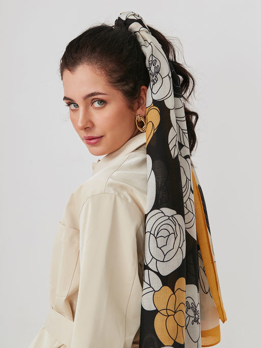 Большой, мягкий, тонкий и очень нежный двусторонний палантин - Tantino фото 9