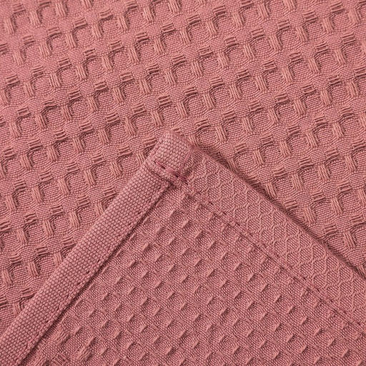 Полотенце Доляна цв. пудровый 35х60 см, 100% хл., крупная вафля 220 г/м2  фото 4