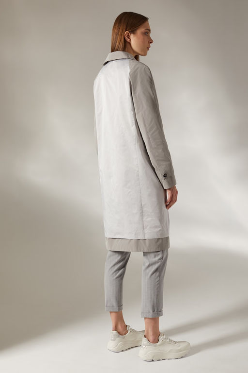 Плащ женский мод.221S, цвет жемчуг