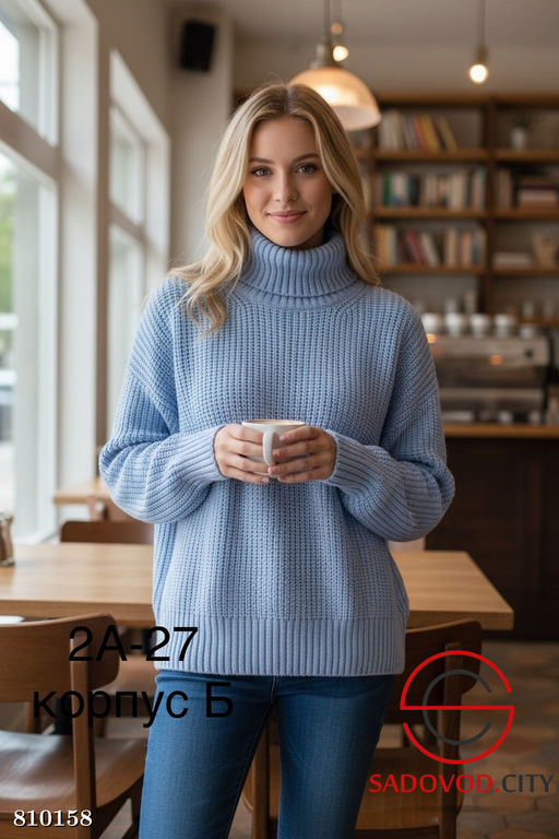 Свитер водолазка вязанная - Bruno фото 5