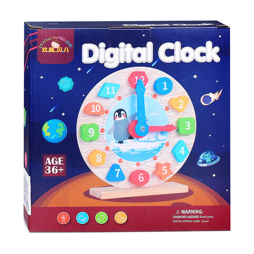 Пазл вкладыш Часы - Пингвин на льдине - Щепочка фото 4