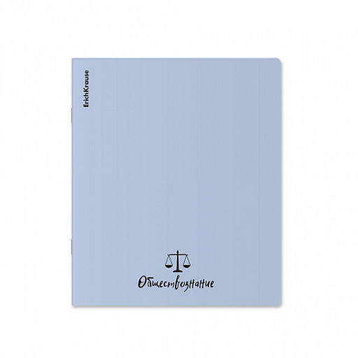 Цена за 6 шт. Тетрадь общая ученическая с пластиковой обложкой на скобе ErichKrause Pastel Bloom ассорти, Обществознание, 48 листов, клетка  фото 3