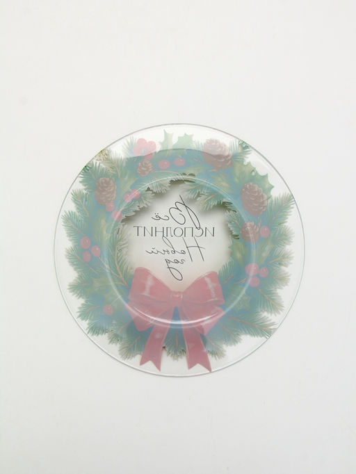 Тарелка новогодняя «Венок на Новый год», 19.6 см