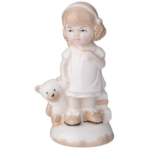 ФИГУРКА ДЕВОЧКА С МИШКОЙ, 5,6*5*12,5СМ