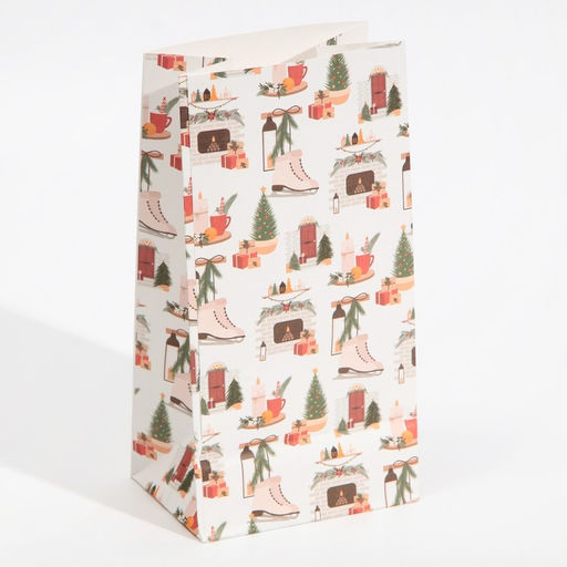 Цена за 5 шт. Пакет без ручек «С Новым годом», 10×19×7 см