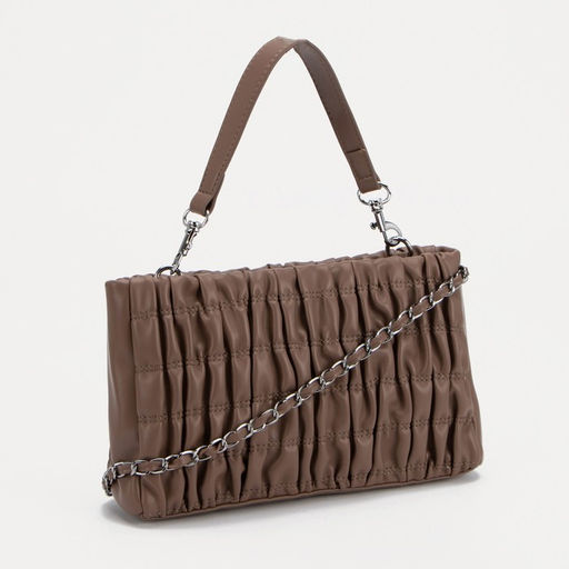 Сумка-клатч на молнии, цвет коричневый - Simaland фото 2