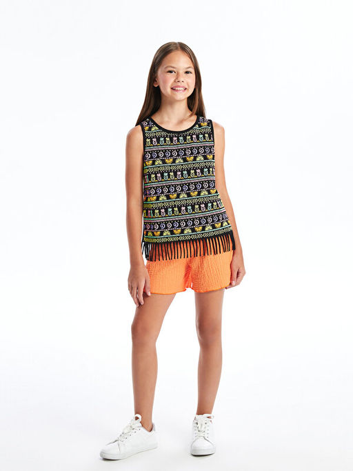 Bisiklet Yaka K?z ?ocuk Atlet - Waikiki фото 4