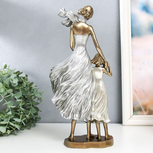 Фигурка полистоун «Мама и дочка», 9×16.5×33 см