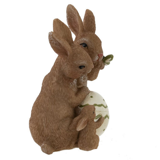 Фигурка декоративная "Зайцы", L13 W8,5 H14 см