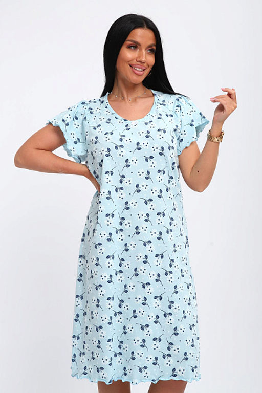 Сорочка женская (01064 синий) - Плиона фото 14