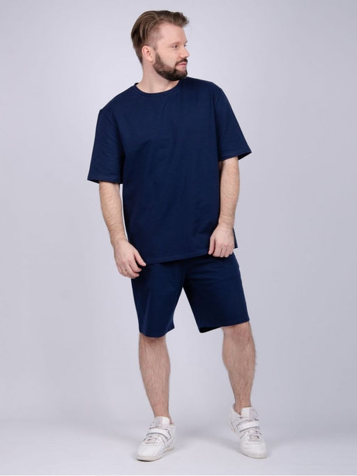 Костюм "Джордан" синий, футер с лайкрой